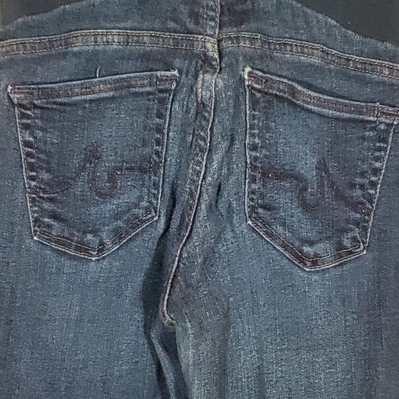 ADRIANO GOLDSCHMIED COLLECTION BLUE DENIM MATERNITY SKINNY JEANS STRETCH - Picture 4 of 6